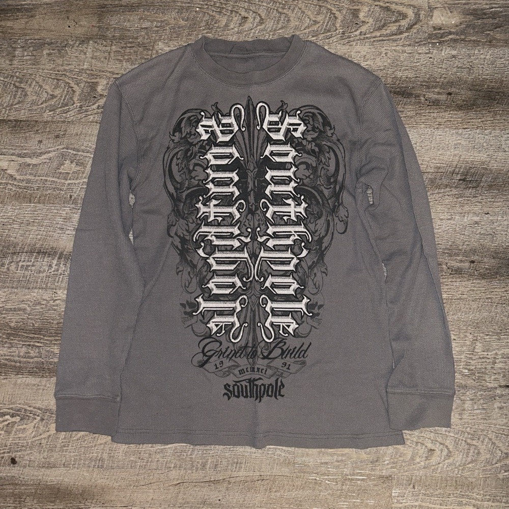 Grey SouthPole Long sleeve Thermal XL